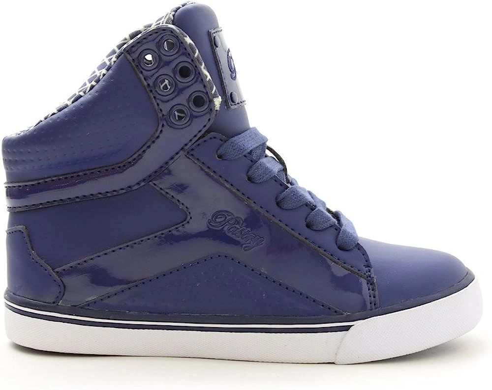 Bróga Sneaker Grid Pop Tart Óige, Gorm Dorcha, Méid 12 Páiste Beag, Buaic na hÉireann!